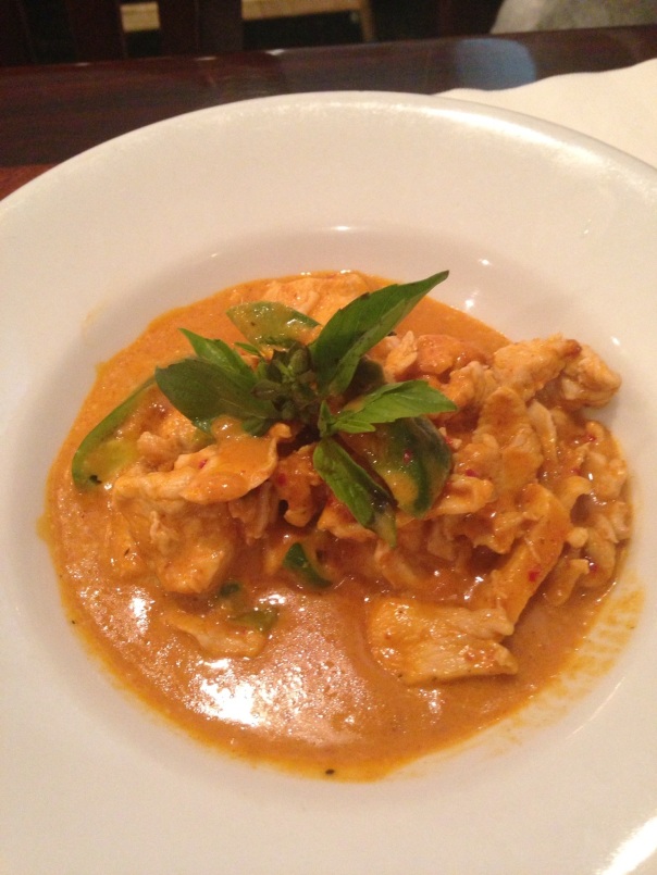 panang curry with chicken